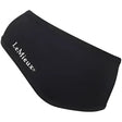 Black lemieux ear warmer headband made of soft stretchy fabric with low profile making for cozy warmth