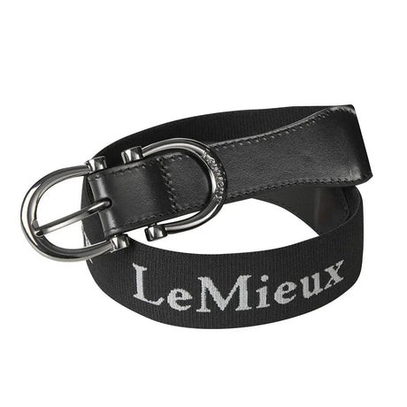 LeMieux Elasticated Belt Black XS LeMieux Belts Barnstaple Equestrian Supplies