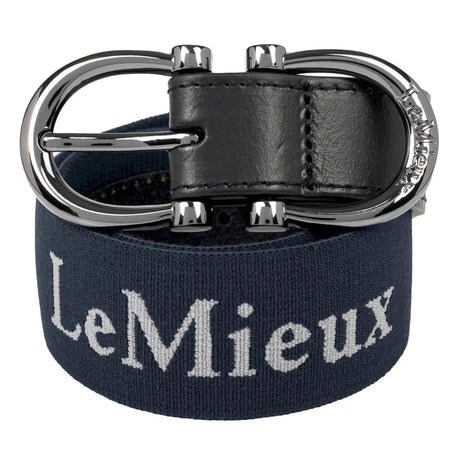 LeMieux Elasticated Belt Navy M LeMieux Belts Spring Summer 2024 From Barnstaple Equestrian Supplies