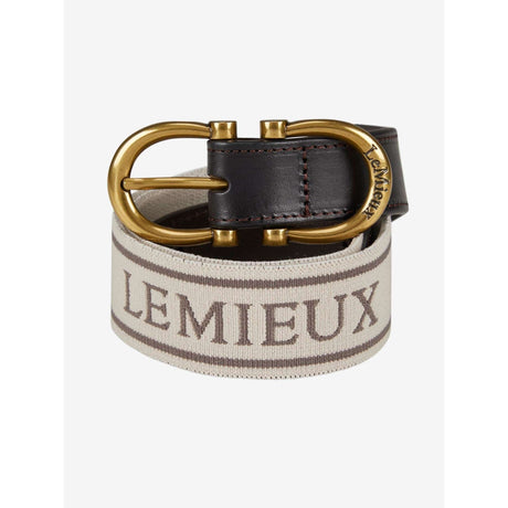 Lemieux Elasticated Belt Stone X-Small LeMieux Belts Spring Summer 2024 From Barnstaple Equestrian Supplies
