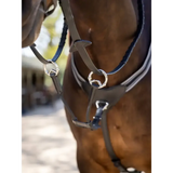 LeMieux Elasticated Martingale Attachment Black/Silver Pony Black/Silver Martingales
