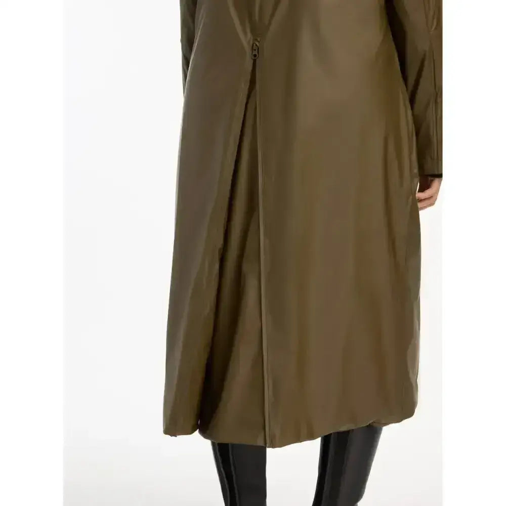 Olive green lemieux elements coat alpine with sleek minimalist design full-length waterproof wipe-clean coat and fleece lining