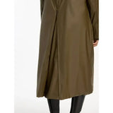 Olive green lemieux elements coat alpine with sleek minimalist design full-length waterproof wipe-clean coat and fleece lining