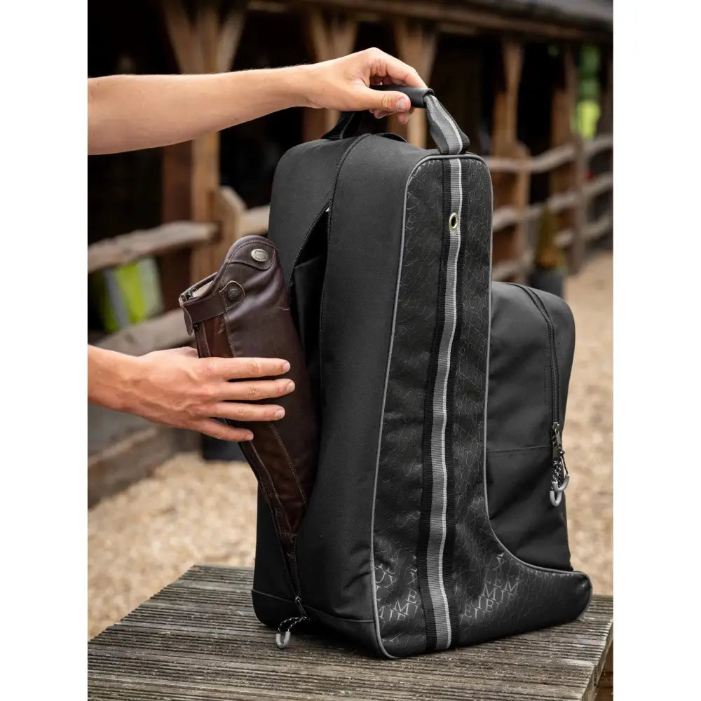 LeMieux Elite Pro Boot & Hat Bag Black Riding Boot & Hat Bags Barnstaple Equestrian Supplies