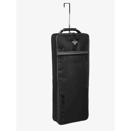 Black léming uqokh garment bag with subtle texture and reinforced stitching for lemieux elite pro bridle bag
