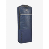 Navy lemieux elite pro bridle bag with subtle logo pattern and reinforced zipper details for pro bridle use