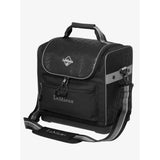 Black lemieux elite pro grooming bag with subtle textured pattern and gray reflective trim for grooming essentials
