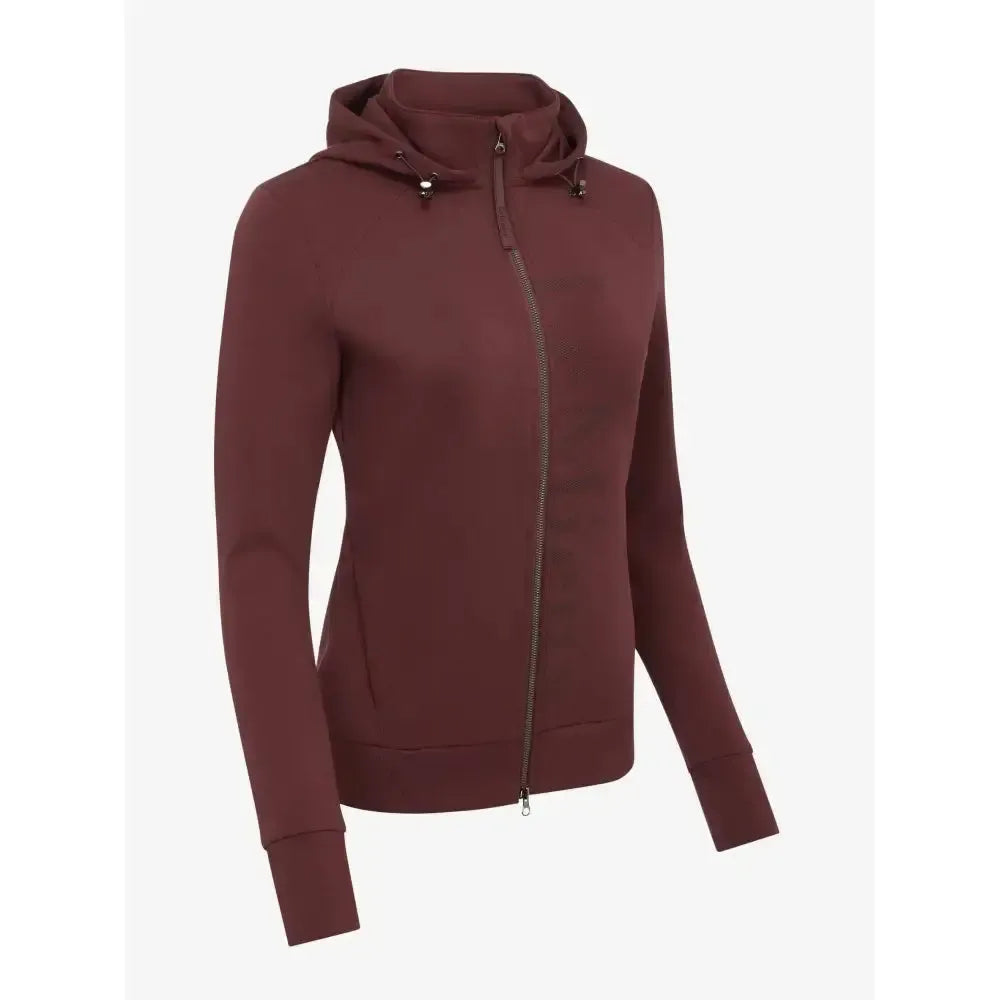 Lemieux Elite Zip Through Hoodie Burgundy Large Hoodies