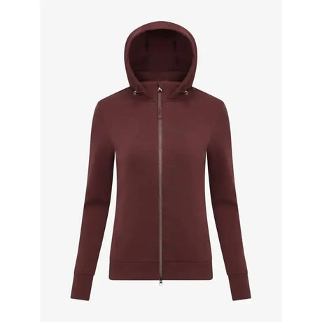 Lemieux Elite Zip Through Hoodie Burgundy Large Hoodies