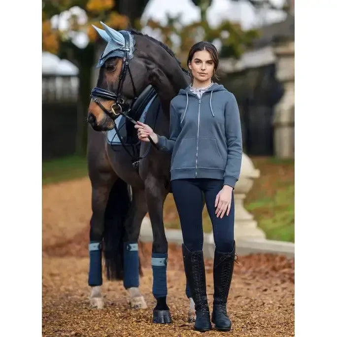 Lemieux Elle Zip Through Hoodie Petrol UK 6 Petrol Hoodies