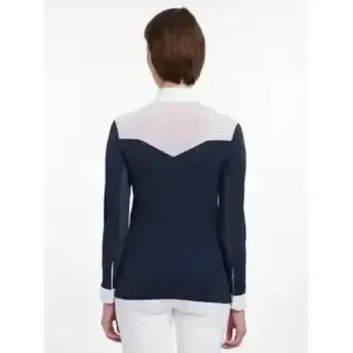 LeMieux Emily Long Sleeve Show Shirt Navy Competition Wear UK 6 Navy Show Shirts