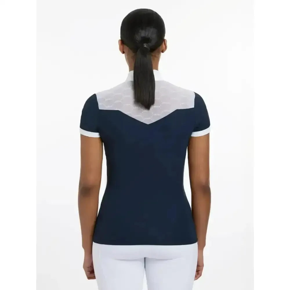 LeMieux Emily Short Sleeve Show Shirt Navy UK 16 Navy Show Shirts