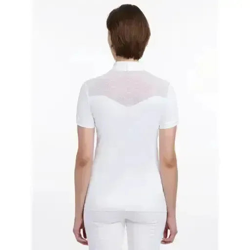 LeMieux Emily Short Sleeve Show Shirt White UK12 White Show Shirts