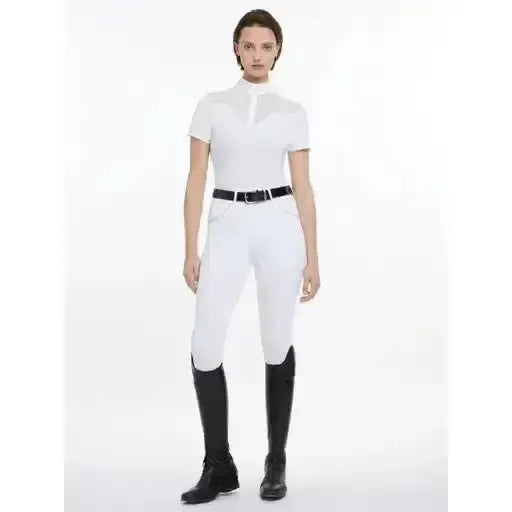 LeMieux Emily Short Sleeve Show Shirt White UK12 White Show Shirts