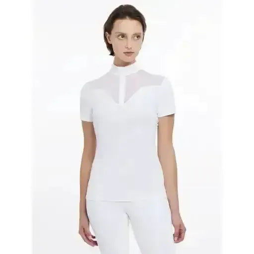 LeMieux Emily Short Sleeve Show Shirt White UK12 White Show Shirts