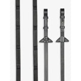 LeMieux Ergo Grip Rubber Reins Black Black Pony Rubber Reins