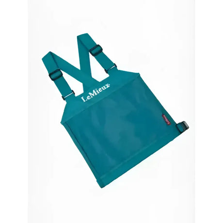 Teal lemieux eventing bib peacock saddle pad with adjustable straps and durable fabric for eventing use