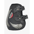 Black lemieux exo-flex ankle boot with silver chevron panels and adjustable straps for performance horse boot use