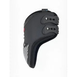 Black lemieux exo-flex fetlock boot with mesh panel and adjustable straps expertly designed fusion three central pillars