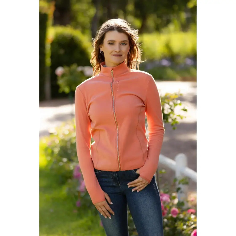 Lemieux Faye Zip Through Fleece Apricot 6 Jumpers & Hoodies