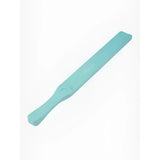 A sleek light blue silicone lemieux feed stirrer lagoon with a smooth elongated handle and rounded ends