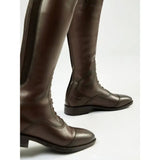 Lemieux field riding boots brown made of premium leather with a classic cap toe and durable ykk zip for riding