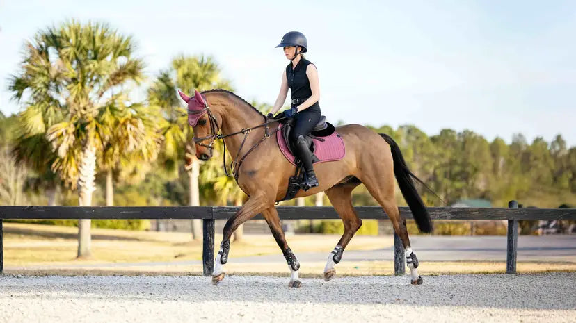 Lemieux Finesse Eurojump Square Rosewood Rosewood Small/Medium Saddle Pads