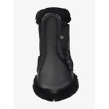 LeMieux Fleece Edged Mesh Brushing Boot Black Black / Black Medium Brushing Boots