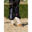 LeMieux Fleece Edged Mesh Brushing Boot Black Black / Black Medium Brushing Boots