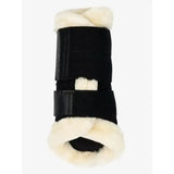 LeMieux Fleece Edged Mesh Brushing Boot Black / Natural Black / Natural Medium Brushing Boots