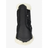 LeMieux Fleece Edged Mesh Brushing Boot Black / Natural Black / Natural Medium Brushing Boots