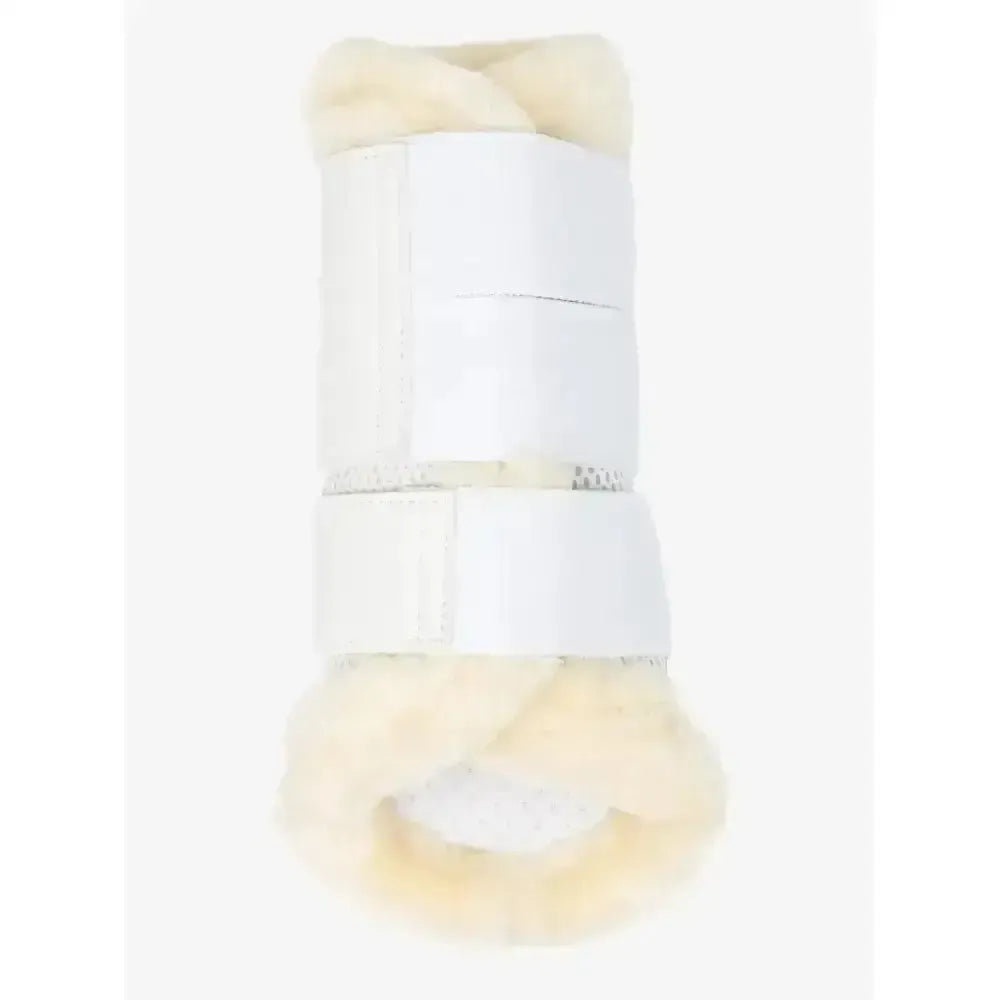LeMieux Fleece Edged Mesh Brushing Boot White White / Natural Medium Brushing Boots