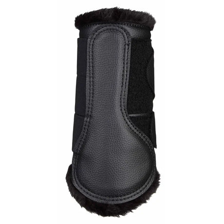 LeMieux Fleece Lined Brushing Boots Black Medium Brushing Boots Barnstaple Equestrian Supplies