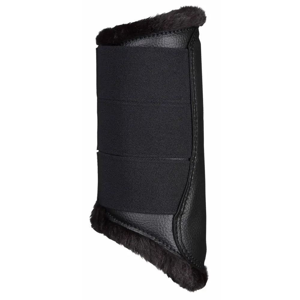 LeMieux Fleece Lined Brushing Boots Black Medium Brushing Boots Barnstaple Equestrian Supplies