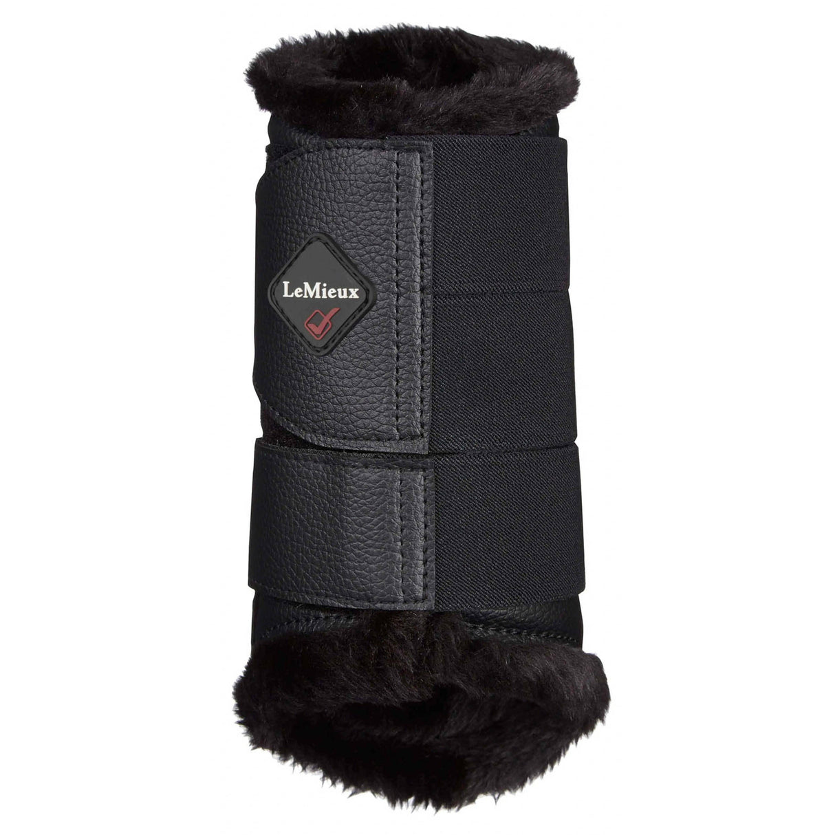 LeMieux Fleece Lined Brushing Boots Black  - Barnstaple Equestrian Supplies