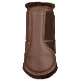 LeMieux Fleece Lined Brushing Boots Brown Medium Brushing Boots Barnstaple Equestrian Supplies