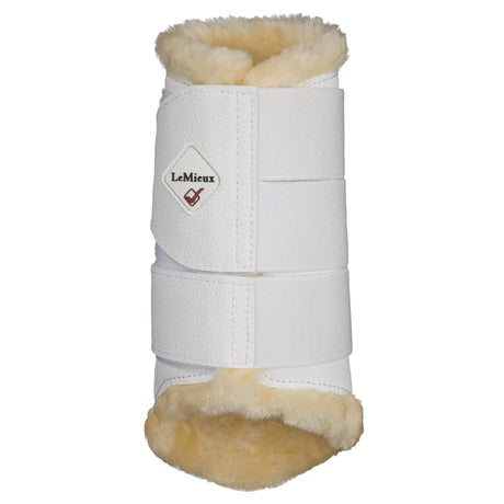 LeMieux Fleece Lined Brushing Boots White  - Barnstaple Equestrian Supplies