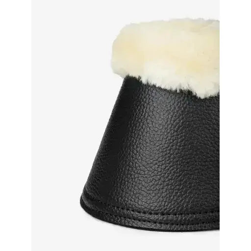 LeMieux Fleece WrapRound Over Reach Boots Black/Natural Medium Black/Natural Over Reach Boots