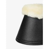 LeMieux Fleece WrapRound Over Reach Boots Black/Natural Medium Black/Natural Over Reach Boots