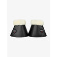 LeMieux Fleece WrapRound Over Reach Boots Black/Natural Medium Black/Natural Over Reach Boots