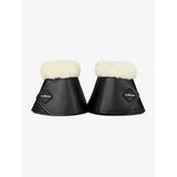 LeMieux Fleece WrapRound Over Reach Boots Black/Natural Medium Black/Natural Over Reach Boots