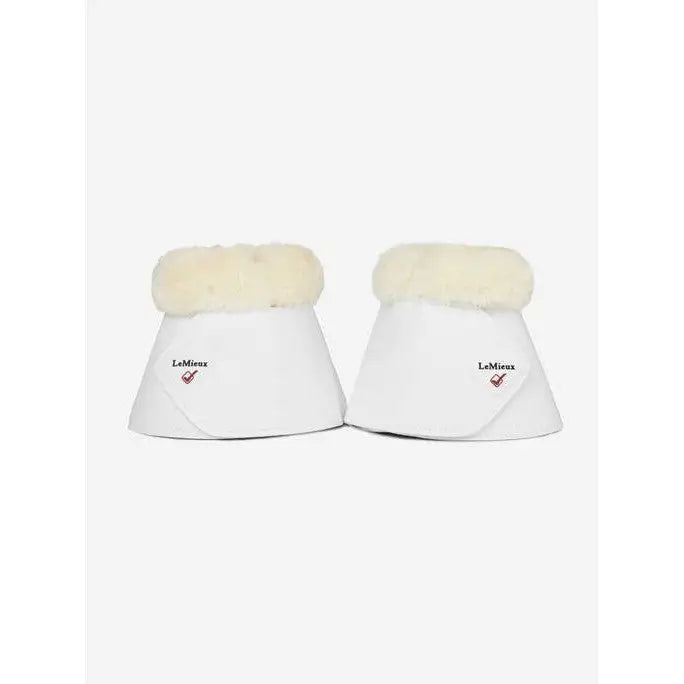 LeMieux Fleece WrapRound Over Reach Boots White - Medium / White - Over Reach Boots