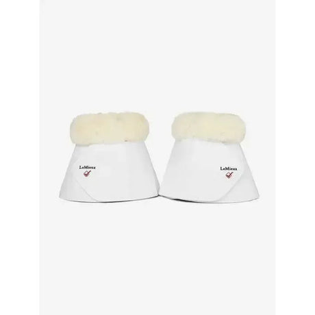 LeMieux Fleece WrapRound Over Reach Boots White Medium White Over Reach Boots
