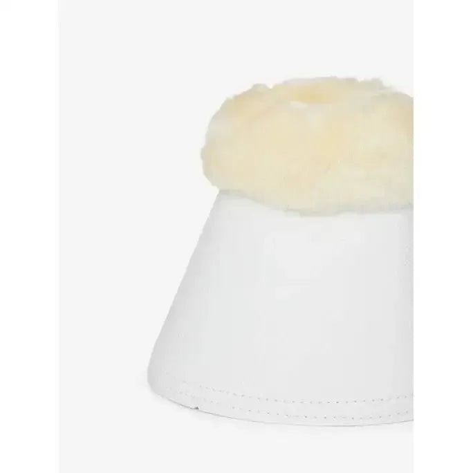 LeMieux Fleece WrapRound Over Reach Boots White Medium White Over Reach Boots