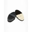 Lemieux flexi half black reversible body brush with cream textured grip handle for professional grooming