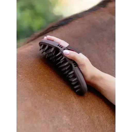 Lemieux Flexi Horse Hair Body Brush Cranberry Cranberry One Size Massage Brushes