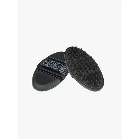 Black rubber lemieux flexi massage brush with textured grip and flexible bristles for gentle grooming