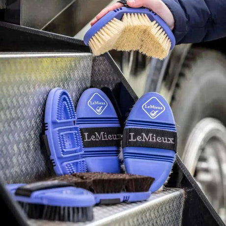LeMieux Flexi Scrubbing Brush Bluebell Bluebell One Size LeMieux Brushes & Combs Barnstaple Equestrian Supplies