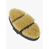 Lemieux flexi scrubbing brush navy with black body and three sections of light tan natural bristles for easy cleaning