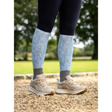 Light blue lemieux footsie socks casey glacier with subtle geometric pattern and dark gray cuffs for a funky style